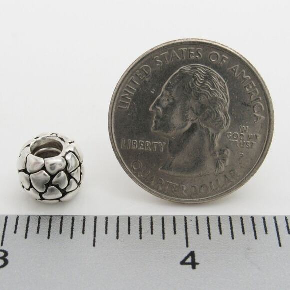 Pandora Ball of Hearts Bead Charm in Sterling Silver 925 - Picture 3 of 3